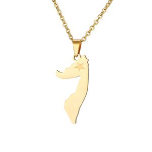 Pays carte collier pendentif pour femmes hommes colliers somalie nigéria irlande irak drapeau National couple bijoux cadeaux - Product Image 1