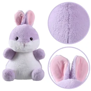 Cute Purple Bunny Plush Toys For Customization Stuffed Rabbit Animal Plush Toys Rabbit Doll