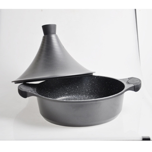 Olla Tajín Marroquí de Aluminio Fundido Antiadherente de 28/32 cm, Utensilio de Cocina Marroquí, Apta para Inducción, <span class=keywords><strong>Marciano</strong></span> - Product Image 1