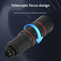 Concert Telephoto Tool 18-64x Mobile Phone Lens Manual Zoom for Music Festival Fishing Live Streaming Macro HD Photography