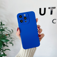 Vente en gros de coques de téléphone portables de luxe de différentes couleurs, en matériau TPU souple, imperméables, bon marché, avec logo personnalisé