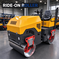 Compacteur routier vibrant à double tambour, diesel/essence, homologué CE pour le compactage de l'asphalte, du gravier et du sol