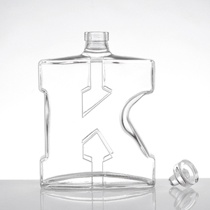 Chai rượu thủy tinh hình chữ cái tùy chỉnh, chai rượu whisky vodka cá nhân hóa làm quà tặng khuyến mãi - Product Image 1