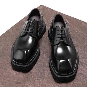 Chaussures décontractées italiennes de luxe en cuir personnalisées à bout pointu pour occasions formelles – Chaussures pour hommes - Product Image 4