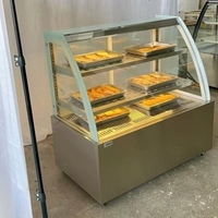 Incubateur de bureau en acier inoxydable Commercial 220V électrique Hamburger tarte armoire chauffante Restaurant affichage des aliments