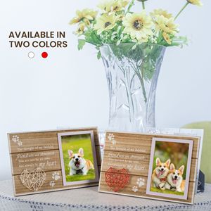 Pet <strong>Memorial</strong> Gifts Pet Loss <strong>Memorial</strong> <strong>Frame</strong> Leave Paw Prints on Our Hearts Paw Prints Sympathy <strong>Frame</strong> Gift for Loss of Dog&amp;cat - Product Image 2
