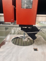 Machine de découpe à jet d'eau 5 axes AC CNC haute précision pour la découpe en biseau du métal, de la pierre et du verre, certifiée CE