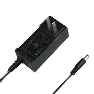 Adaptador de corriente de 24W FCC KC UL UK certificados EU UK US enchufe adaptador de corriente con pequeño suministro doméstico