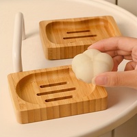 Boîte à savon en bambou durable, écologique, anti-moisissure, drainante, forme personnalisée, porte-savon en bois, porte-shampooing en bambou