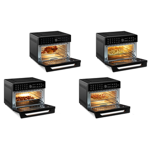 <span class=keywords><strong>Four</strong></span> à friteuse à air électrique familial 1800W avec écran tactile, 30L, sans huile, 5 accessoires pour pizza, poulet, <span class=keywords><strong>four</strong></span> à convection de comptoir - Product Image 6