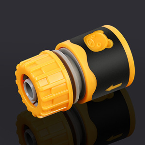 Connecteur rapide Guoma Ruixiang en plastique ABS jaune et noir pour tuyau de lavage de voiture, adaptateur pour raccordement de tuyau domestique - Product Image 1