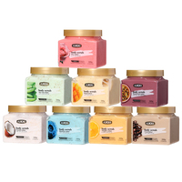 UUKKG Natuurlijke Fruit Body Scrub 500g Walnoot Deeltjes Exfoliërende Crème Verwijderen Dode Huid Hydraterende Gladde Huid Body Exfoliator