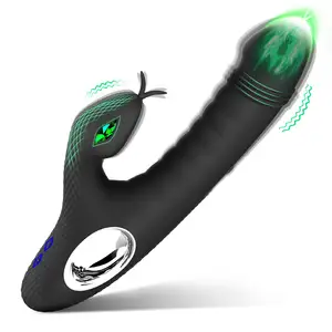 性快感工具4合1逼真的蛇假阳具振动器g点女性兔子振动器女性情侣成人性玩具