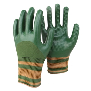 Gants de sécurité en caoutchouc gaufré à motif demi-axe, résistants à l'usure et antidérapants, respirants, adaptés aux chantiers de construction mécanique - Product Image 4