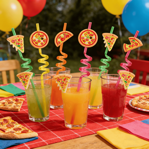 Venta al por Mayor de Vasos Reutilizables de PETG Coloridos con Adornos de <span class=keywords><strong>Pizza</strong></span>, Artículos Divertidos con Temática de Comida para Fiestas Infantiles de Cumpleaños con <span class=keywords><strong>Pizza</strong></span> - Product Image 5