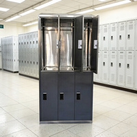 Casier commercial en acier inoxydable sans soudure, anti-corrosion, autoportant, étanche, avec mot de passe électronique, pour laboratoire et salle blanche