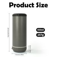 Enfriador de cerveza aislado de acero inoxidable recubierto de polvo de 16oz con altavoz inalámbrico taza de música altavoz vaso personalizar logotipo