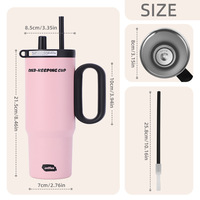 Thermos Bingba en acier inoxydable 316 avec revêtement en céramique, grande capacité, design anti-chute pour hommes et femmes
