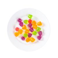 Vente en gros de bonbons halal enrobés de sucre personnalisés à la pectine de fruits