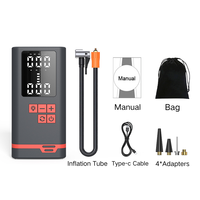Mini compresseur d'air portable pour pneus de voiture, vélos, gonflables-gonflage rapide, arrêt automatique