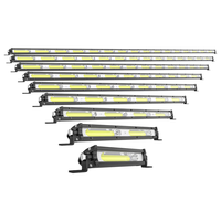 Barre lumineuse LED COB DXZ BAR-COB-D1 de 20 pouces, 12-24V 18W, étanche, mince, universelle, pour travaux tout-terrain
