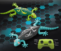 Gecko Robot Trepador de Paredes, Juguete Robótico con Control Remoto Infrarrojo Recargable, Escala Paredes, Bromas, Gecko Animal, Robot RC Interactivo para Niños