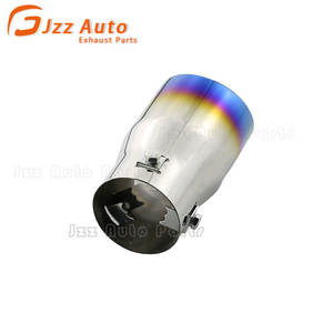 Embout d'échappement de voiture en acier inoxydable, diamètre modifiable de 2,5 à 3 pouces, à coupe angulaire, finition bleu brûlé - Product Image 4