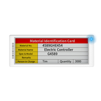 MinewTag OEM 4 Warna E Ink BLE5.0 ESL Label Rak Elektronik 5.79 Inci Strip Panjang Label Harga Digital Ultra Tipis Baterai 5 Tahun