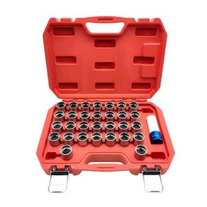 <span class=keywords><strong>Llave</strong></span> de tuerca de <span class=keywords><strong>rueda</strong></span> de bloqueo Maestro de seguridad, kit de herramientas de repuesto para Mercedes Benz, 31 unidades - Product Image 1