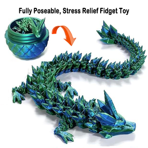 Misterioso Huevo <span class=keywords><strong>de</strong></span> <span class=keywords><strong>Dragón</strong></span> 3D con <span class=keywords><strong>Cola</strong></span> Articulada, Figura <span class=keywords><strong>de</strong></span> <span class=keywords><strong>Dragón</strong></span> <span class=keywords><strong>de</strong></span> 30 cm, Juguete Antiestrés, Regalo Único <span class=keywords><strong>de</strong></span> Pascua/Navidad para Niños - Product Image 2