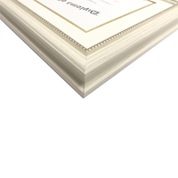 Cadre de diplôme blanc A4, cadre photo de remise de diplôme pour certificat 8,5*11 avec passe-partout
