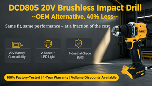 <span class=keywords><strong>Trapano</strong></span> Avvitatore a Percussione <span class=keywords><strong>Dewalt</strong></span> DCD805 20V MAX XR Brushless Senza Fili 1/2 pollice per Applicazioni di Foratura su Muratura - Product Image 4