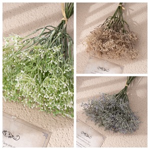 CallaFloral - Ramo de Flores Artificiales de Baby's Breath en Blanco, Verde y Marrón Claro, Decoración para Bodas, Ecológico, Estilo INS - Product Image 3