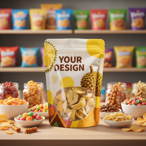 Custom Logo Printed Recyclable Stand-Up Zipper Pouch-Re-sealable Moisture-Proof PET Material Food Grade Milk Snack Packaging - Product Image 6