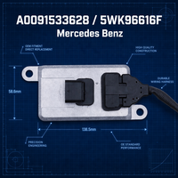 A00915336285WK96616F A0061537328 5WK96616D 5WK96616E Capteur d'oxyde d'azote 24V pour Mercedes Benz Capteur Nox
