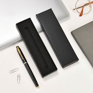 Custom Logo Luxury Gift Pen Box with Gold Stamping - Promotional Packaging for Corporate Gifts - Product Image 4