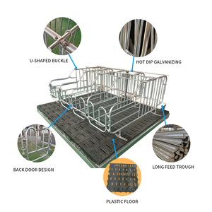 Jaula Galvanizada con Comederos al Mejor Precio, Equipo para Cría <span class=keywords><strong>de</strong></span> <span class=keywords><strong>Cerdos</strong></span>, Corral <span class=keywords><strong>de</strong></span> Gestación para <span class=keywords><strong>Cerdos</strong></span> - Product Image 1