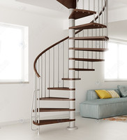 Prima House Escalier intérieur personnalisé Escargot moderne Intérieur Villa Circulaire Starcase Escaliers en fer en spirale de luxe de Foshan