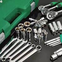 Kit d'outils de réparation automobile et domestique Premium PEIFENG PFB111113 121 pièces en acier au carbone OEM, durable, facile à utiliser, avec mallette rigide, clé à cliquet ultime