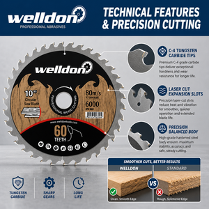 Série <span class=keywords><strong>de</strong></span> lames <span class=keywords><strong>de</strong></span> <span class=keywords><strong>scie</strong></span> <span class=keywords><strong>circulaire</strong></span> TCT Welldon Professional pour la coupe du bois et <span class=keywords><strong>de</strong></span> l'aluminium <span class=keywords><strong>4</strong></span>" 6" <span class=keywords><strong>7</strong></span>" 9" 10" 12" 14" <span class=keywords><strong>Lame</strong></span> <span class=keywords><strong>de</strong></span> <span class=keywords><strong>scie</strong></span> <span class=keywords><strong>circulaire</strong></span> 24T-120T - Product Image 3