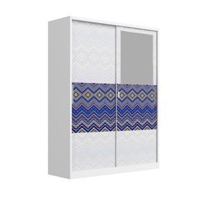 Armoire avec miroir pleine longueur, placard à 3 portes avec tiroir pour le rangement des sous-vêtements - Product Image 6