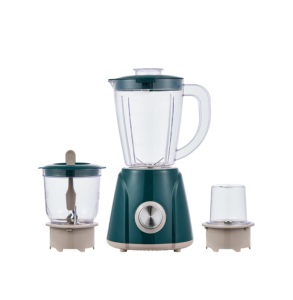 Blender portable, mixeur pour la maison et l'extérieur, électrique, 3 vitesses, capacité de 1,5 L, multifonctionnel, 4 lames, mixeur pour smoothies aux fruits - Product Image 1