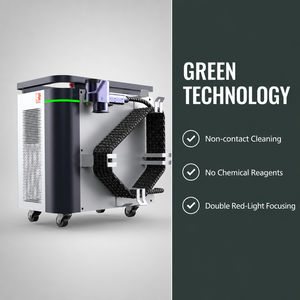 Nettoyeur laser portatif 200W, refroidi par air, machine de nettoyage par impulsions pour la rouille locale, la peinture et la couche d'oxyde - Product Image 3