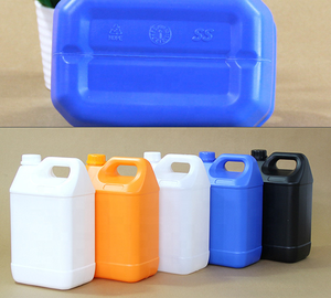 Bidon carré en plastique HDPE orange de 5 L avec bouchon à vis, pour le stockage de produits chimiques, usage industriel - Product Image 5