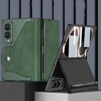 Étui portefeuille antichoc en cuir pour Samsung Galaxy Z Fold8 avec pochette pour cartes et protection d'écran intégrée