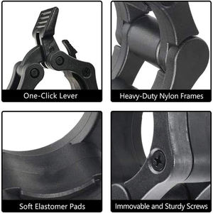 Clips de barre d'haltères en ABS de 25 mm et 50 mm pour sécuriser les plaques de poids, accessoires de fitness - Product Image 4
