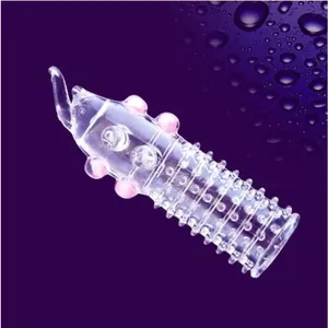 Condones de Cristal 3D con Púas Grandes para Pene, Anillo para Pene con Espinas para Agrandar el Pene y Retrasar la Eyaculación, para la Vida Sexual en Pareja - Product Image 6