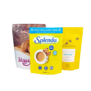 Pochette sur support en papier d'aluminium imprimée avec logo personnalisé, fermeture à glissière refermable pour emballage de sel de bain café nourriture et sushi sac en mylar - Product Image 5