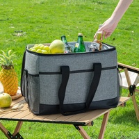 Sac isotherme personnalisé avec logo, sac à lunch thermique réutilisable en Oxford, imperméable pour le travail, les pique-niques, vente en gros