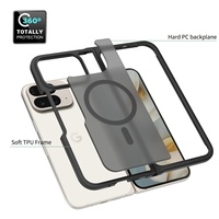 Étui de téléphone magnétique robuste en TPU PC, design pliable, effet mat, résistant aux chocs, pour Google Pixel 9 10 Pro Fold